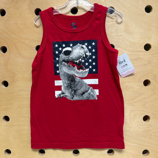 Red Patriotic T-Rex Tank