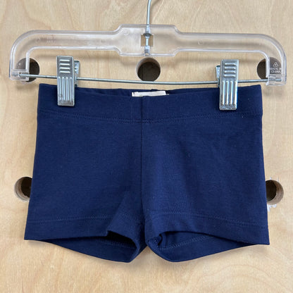 Blue & White Bike Shorts Set