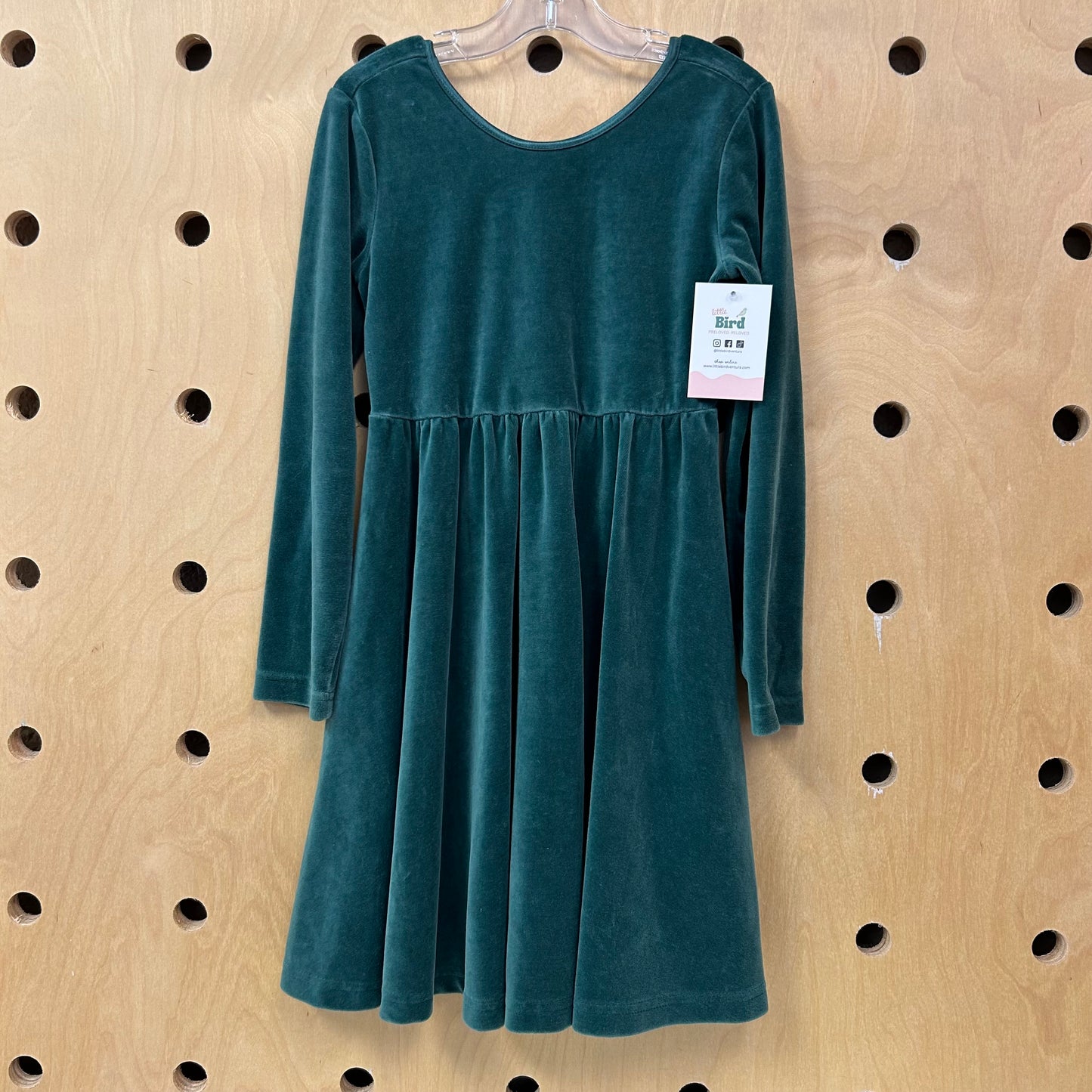 Green Velour Dress