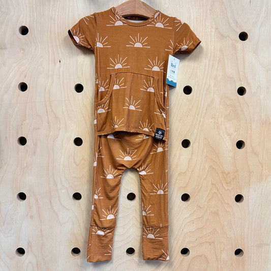Brown Sunny Bamboo Romper