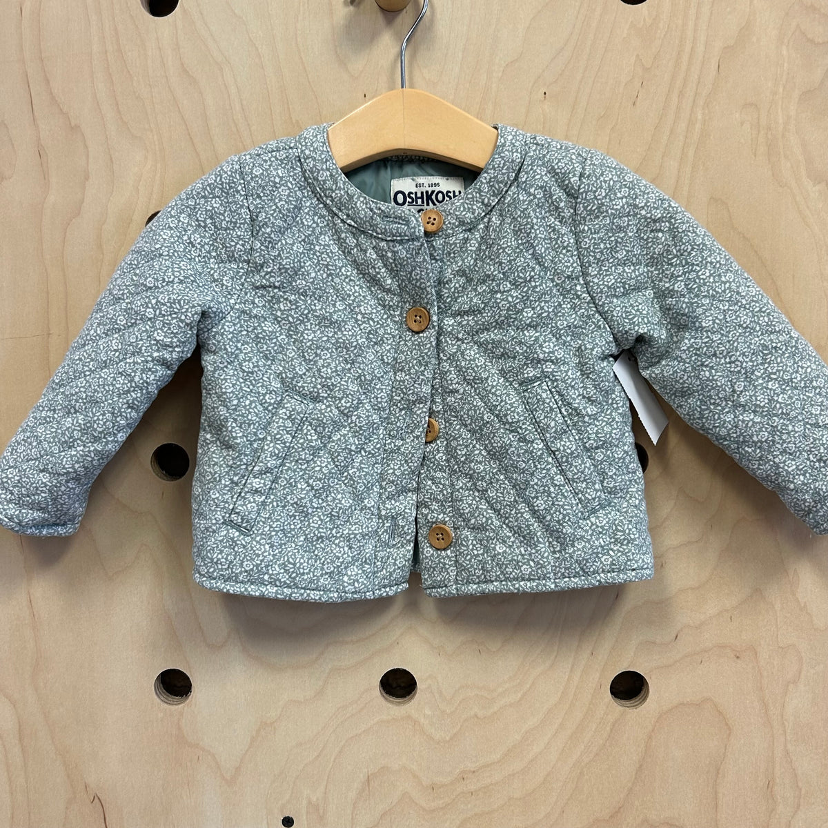 Quilted Mint Floral Jacket