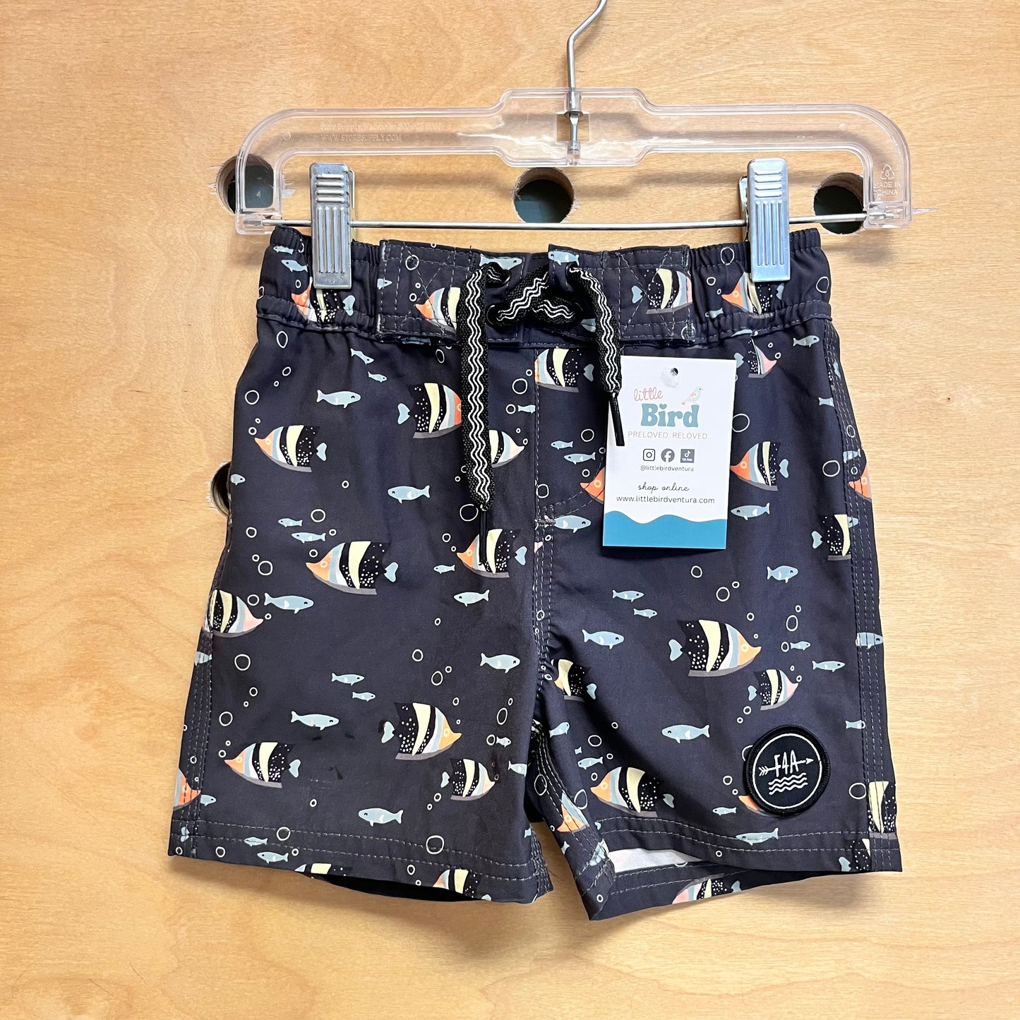 Black Fish Board Shorts