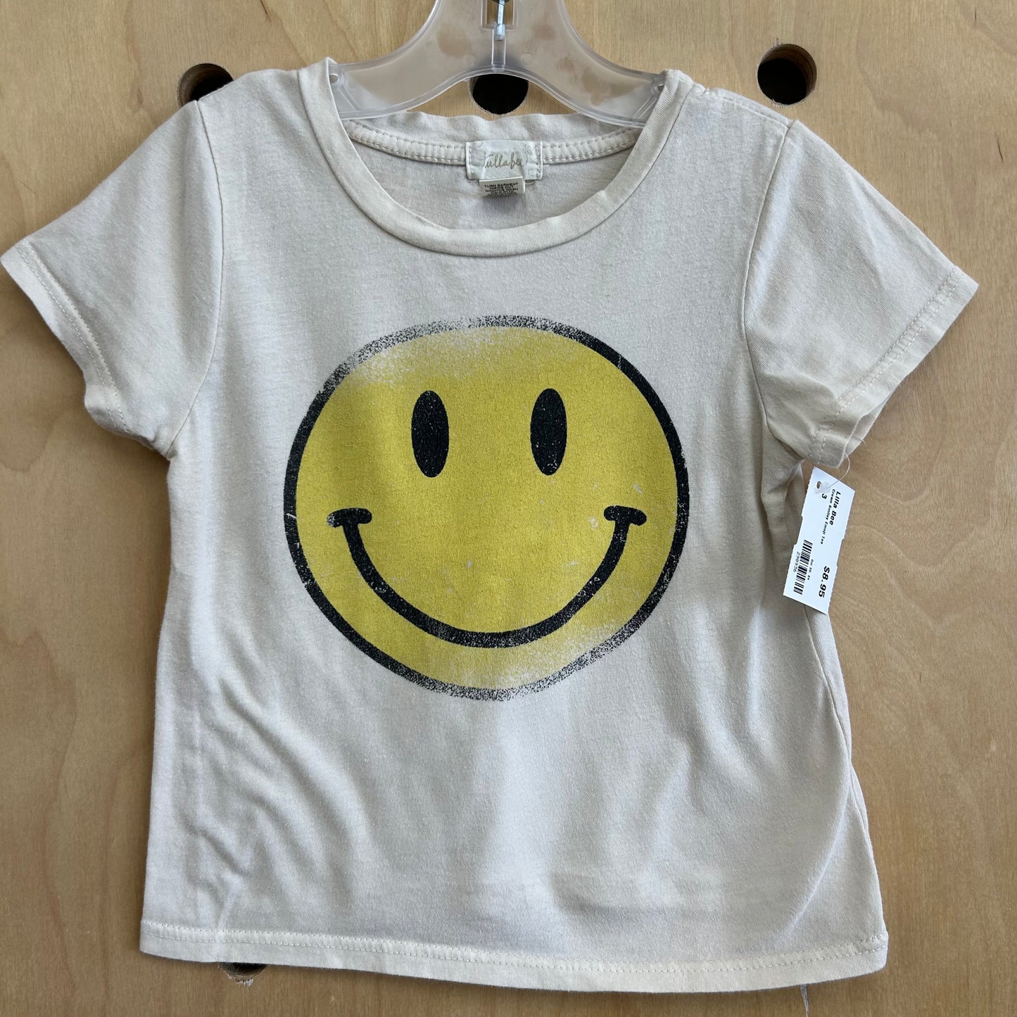 Cream Smiley Emoji Tee