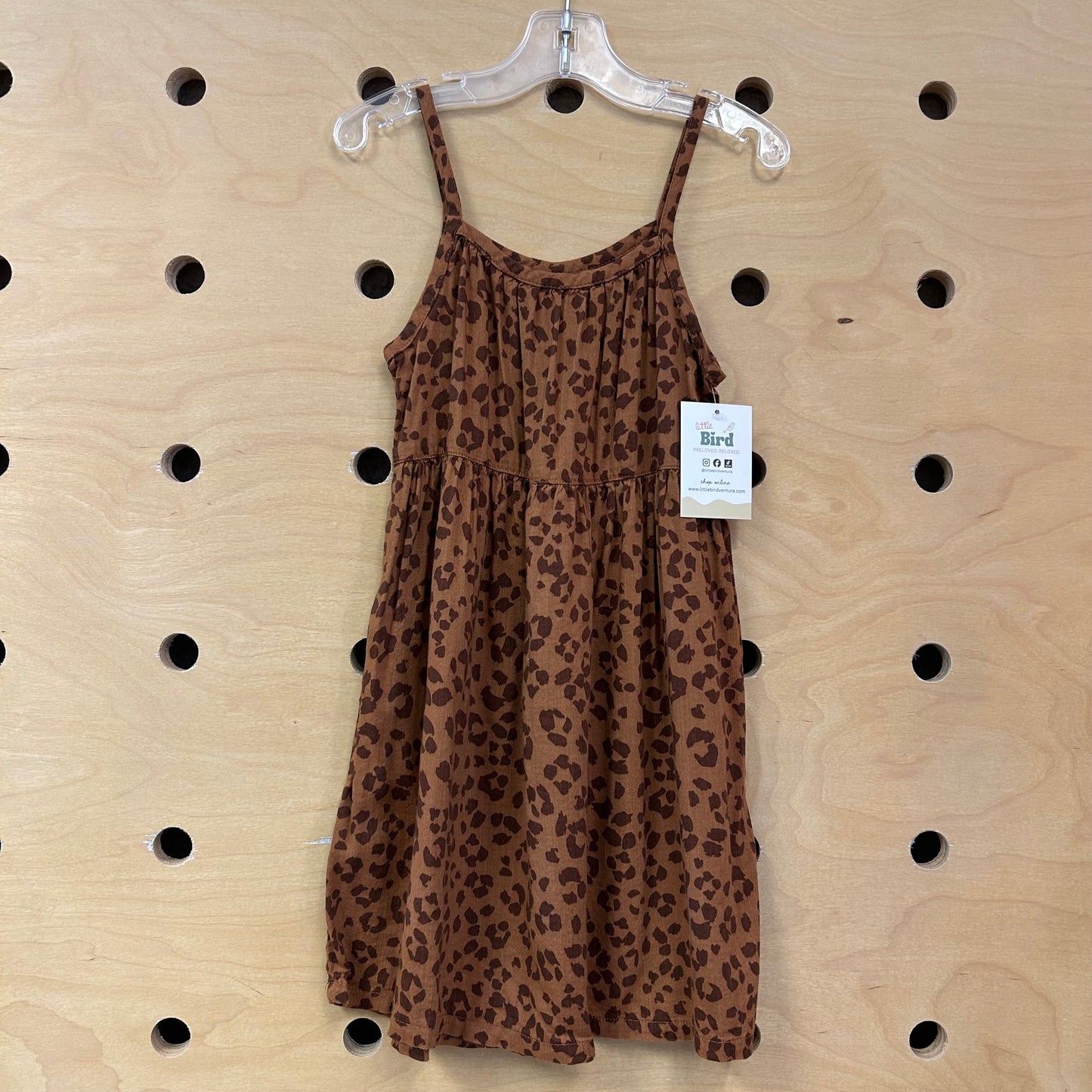 Brown Animal Print Dress