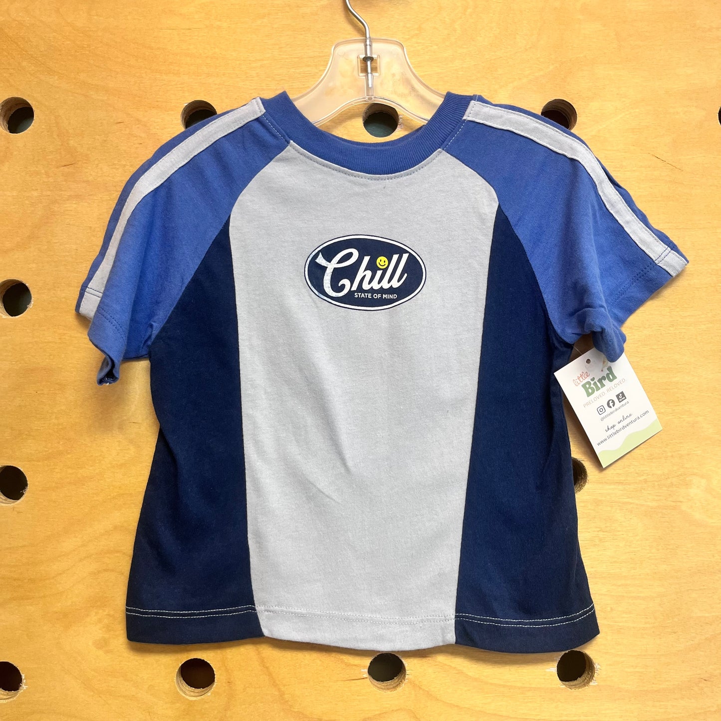Blue 'Chill State Of Mind' Tee