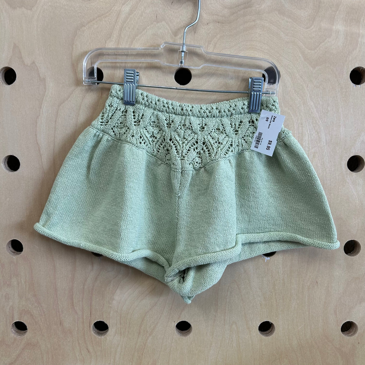 Green Knit Shorts