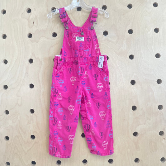 Pink Hot Air Balloon Overalls