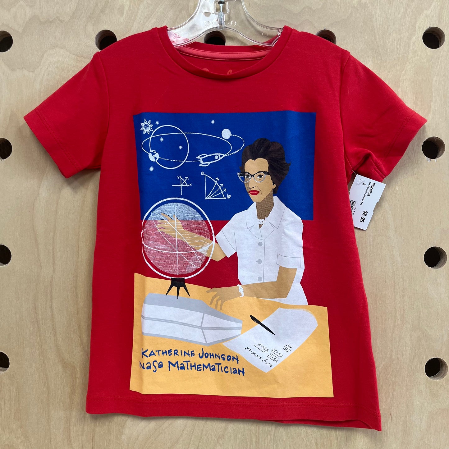 Red Katherine Johnson Tee