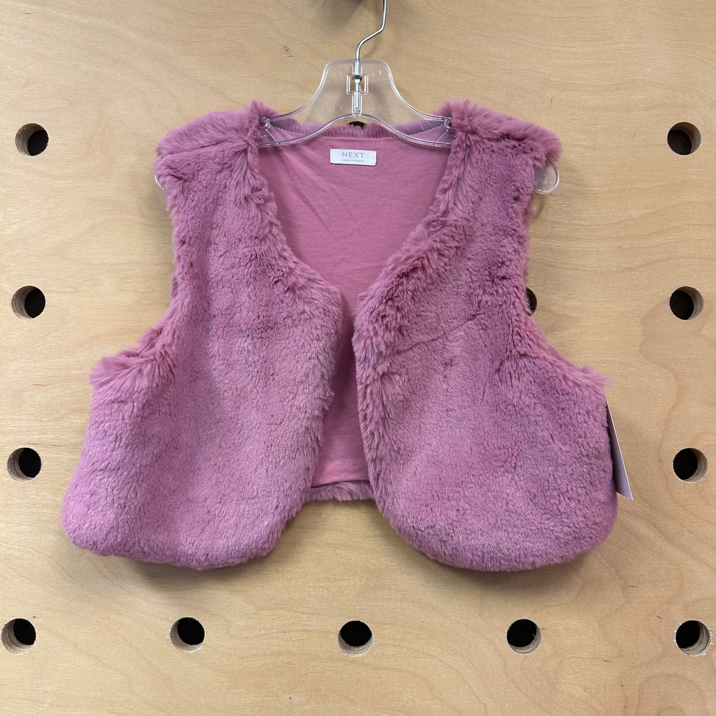 Pink Faux Fur Vest
