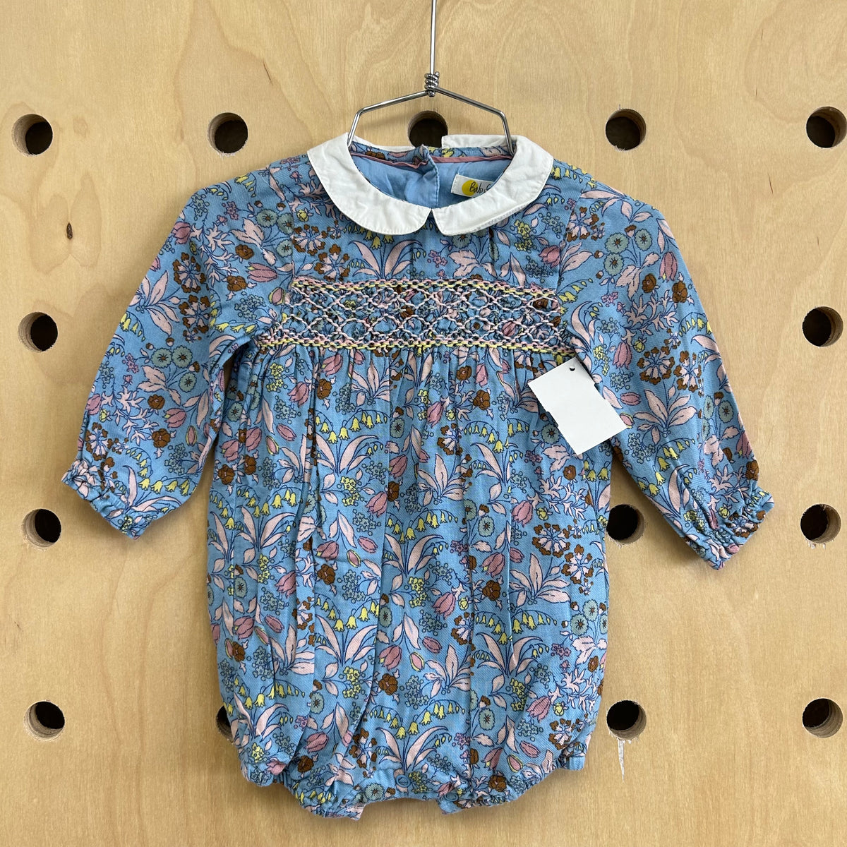 Blue Floral Romper