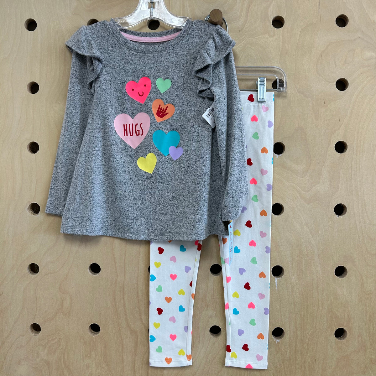 Grey Colorful Conversation Hearts Outfit NEW!