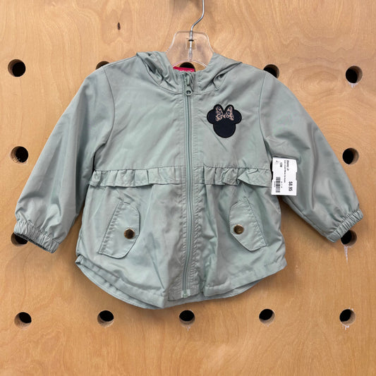 Green Leopard Minnie Zip Hoodie