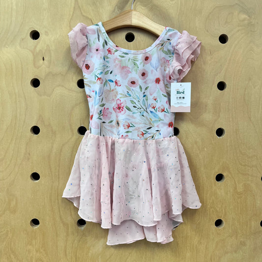 Floral + Sequin Tulle Leotard