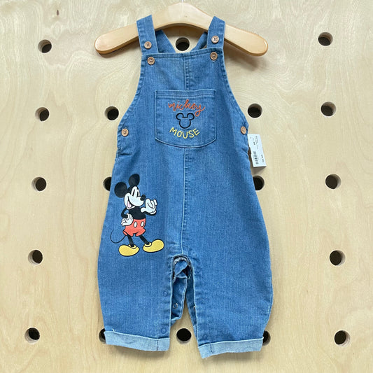 Denim Mickey Overalls