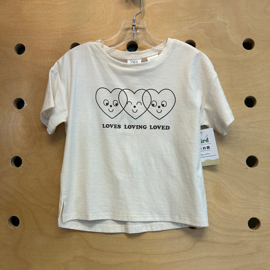 White 'Loves Loving Loved' Tee NEW!
