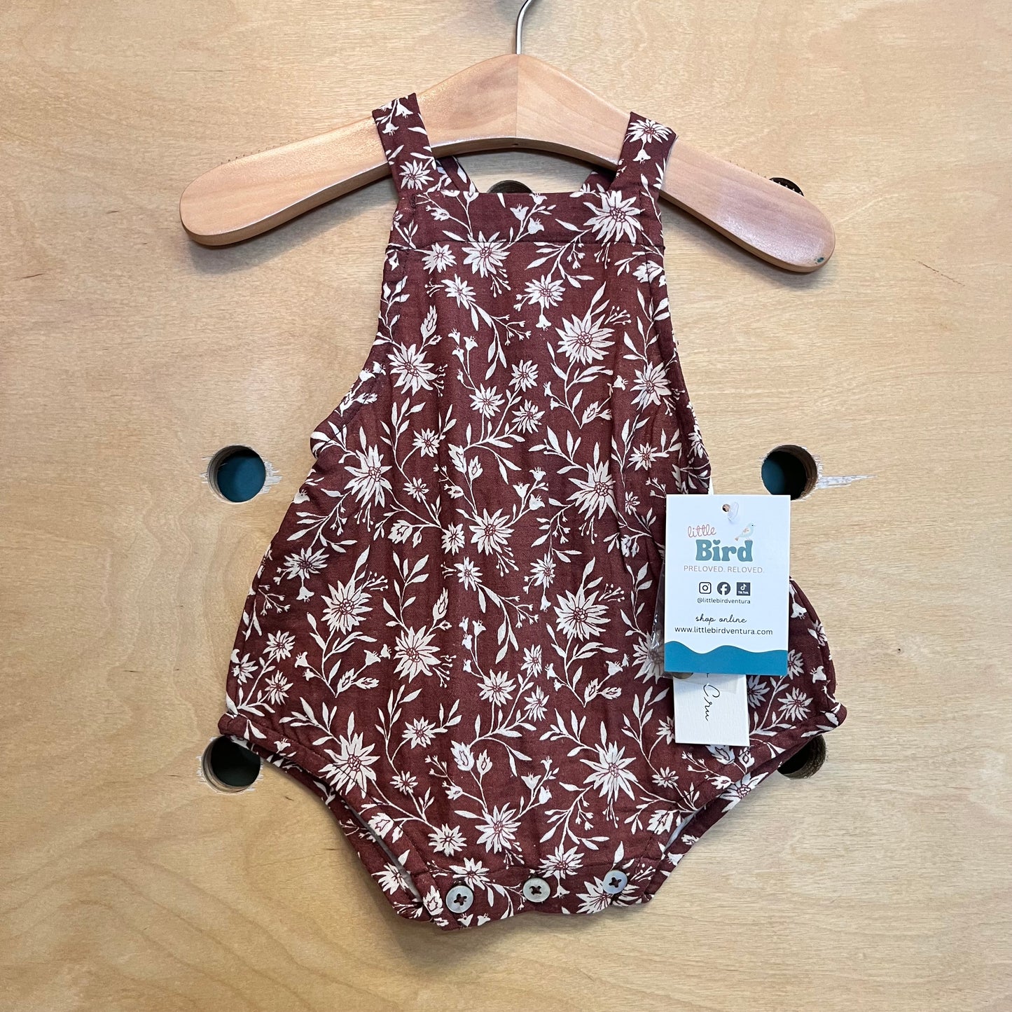 Brown Floral Romper NEW!