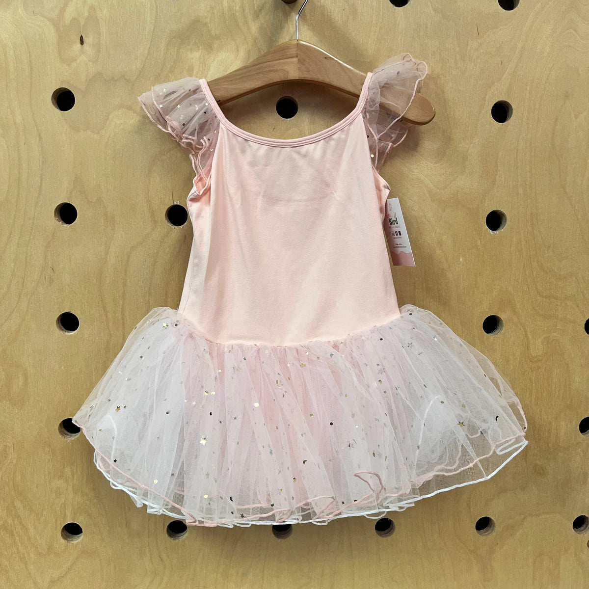 Pink + Gold Sequins Tulle Leotard