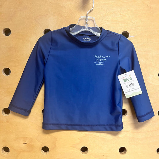 Blue Making Waves Swim Shirt