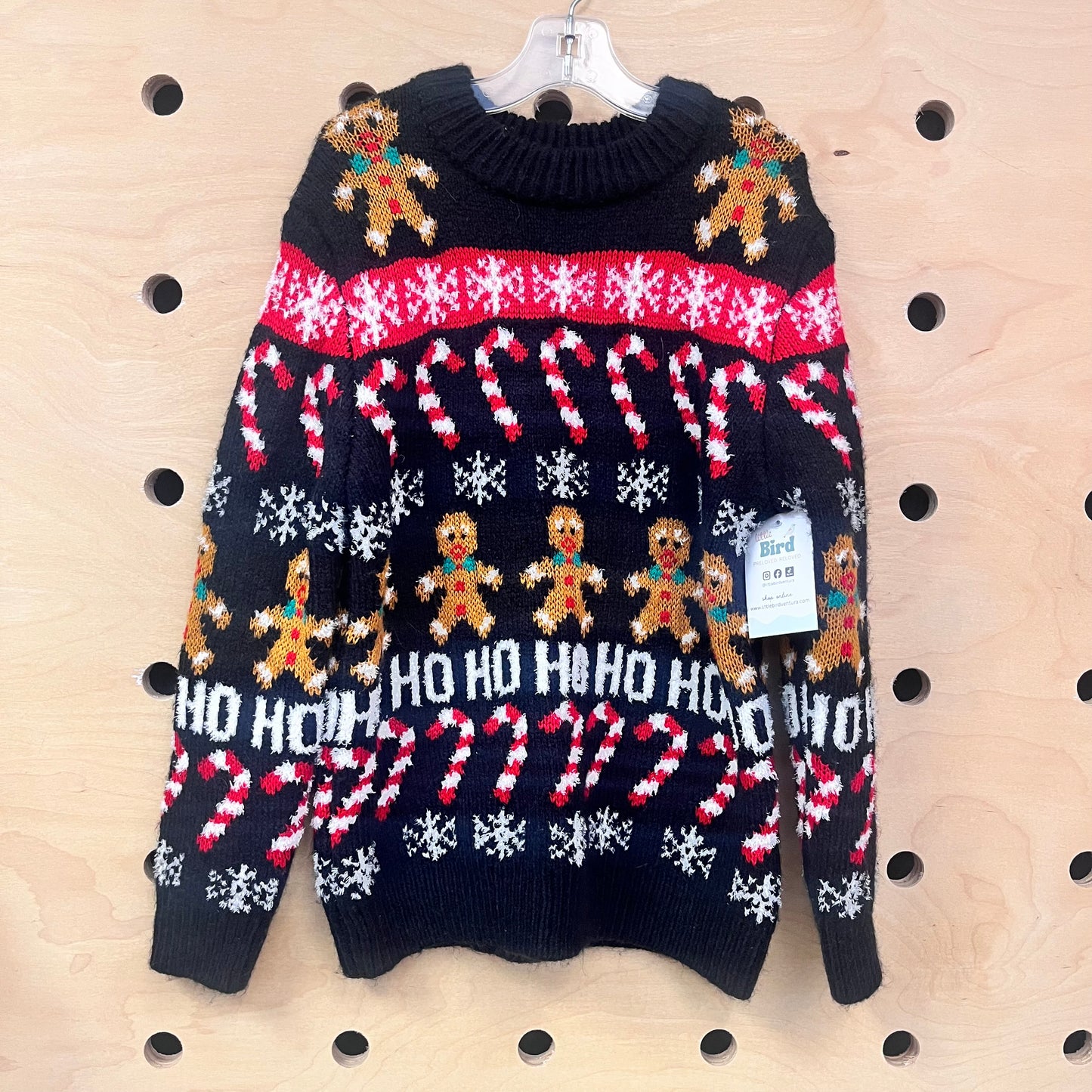 Black Gingerbread Knit Sweater