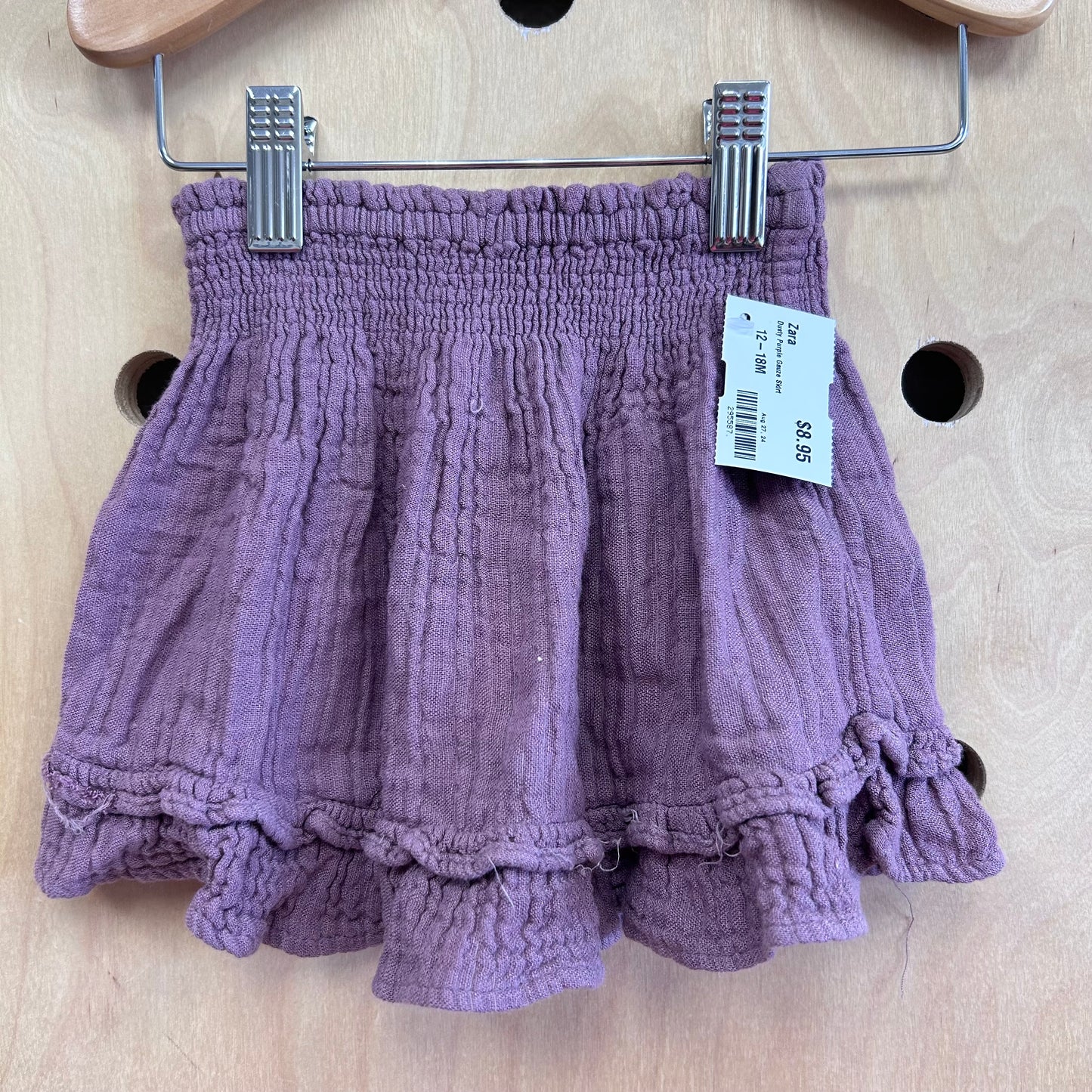 Dusty Purple Gauze Skirt