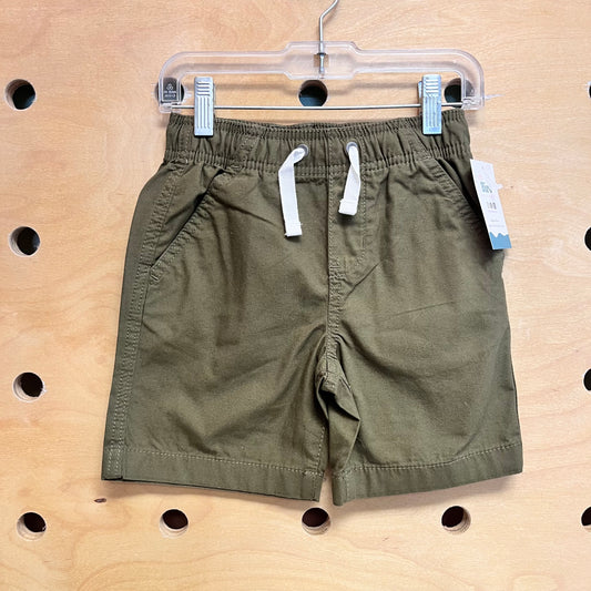 Olive Drawstring Shorts