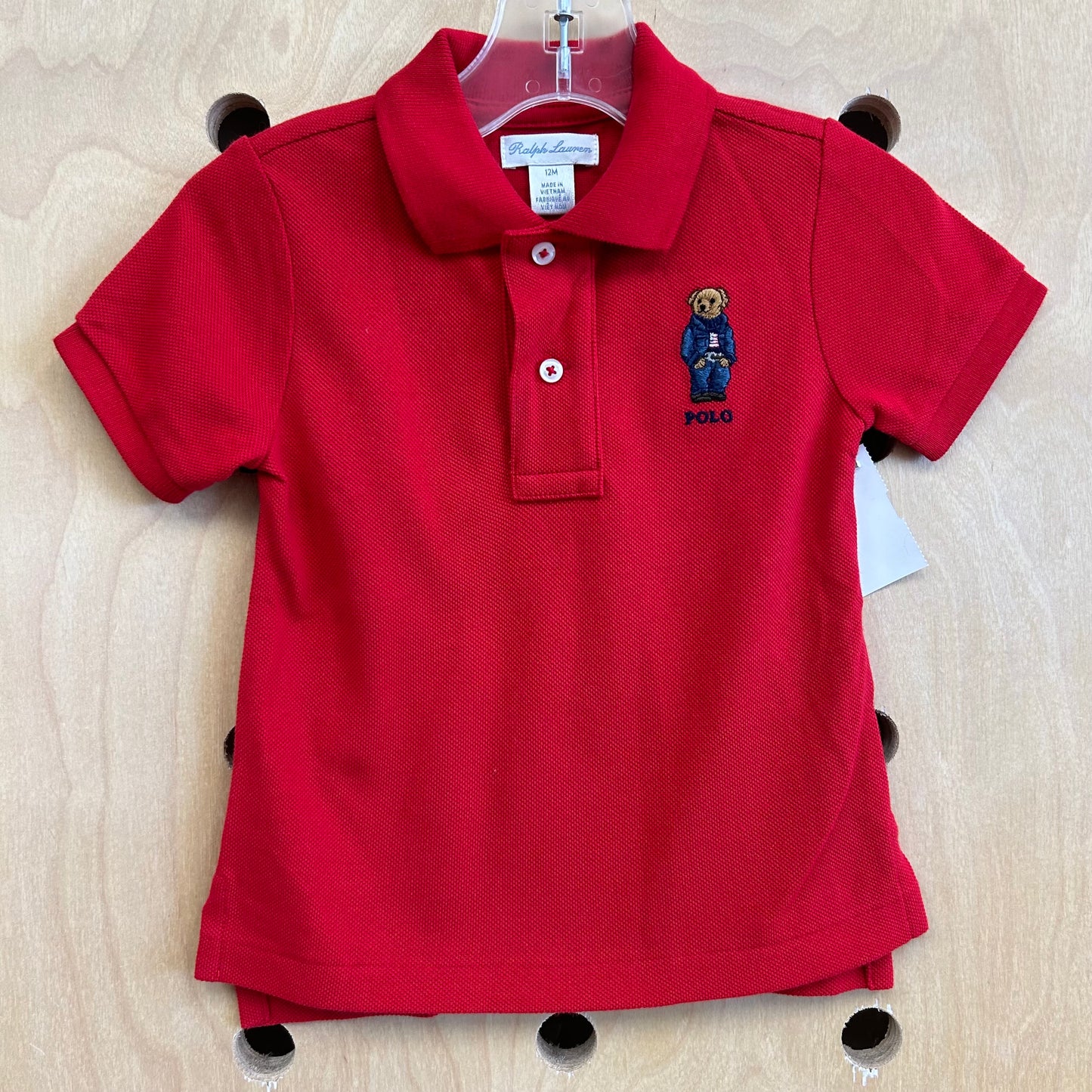 Red Bear Logo Polo