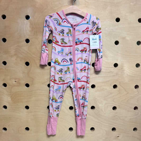 Pink Bamboo Roller Skates Zippy