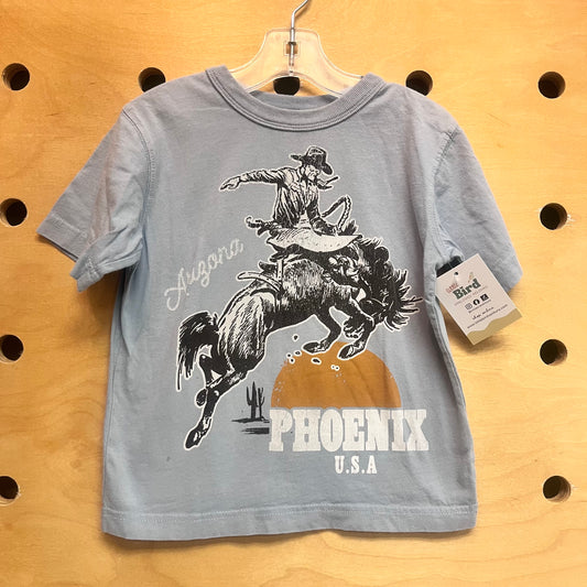 Blue Cowboy/Horse Tee