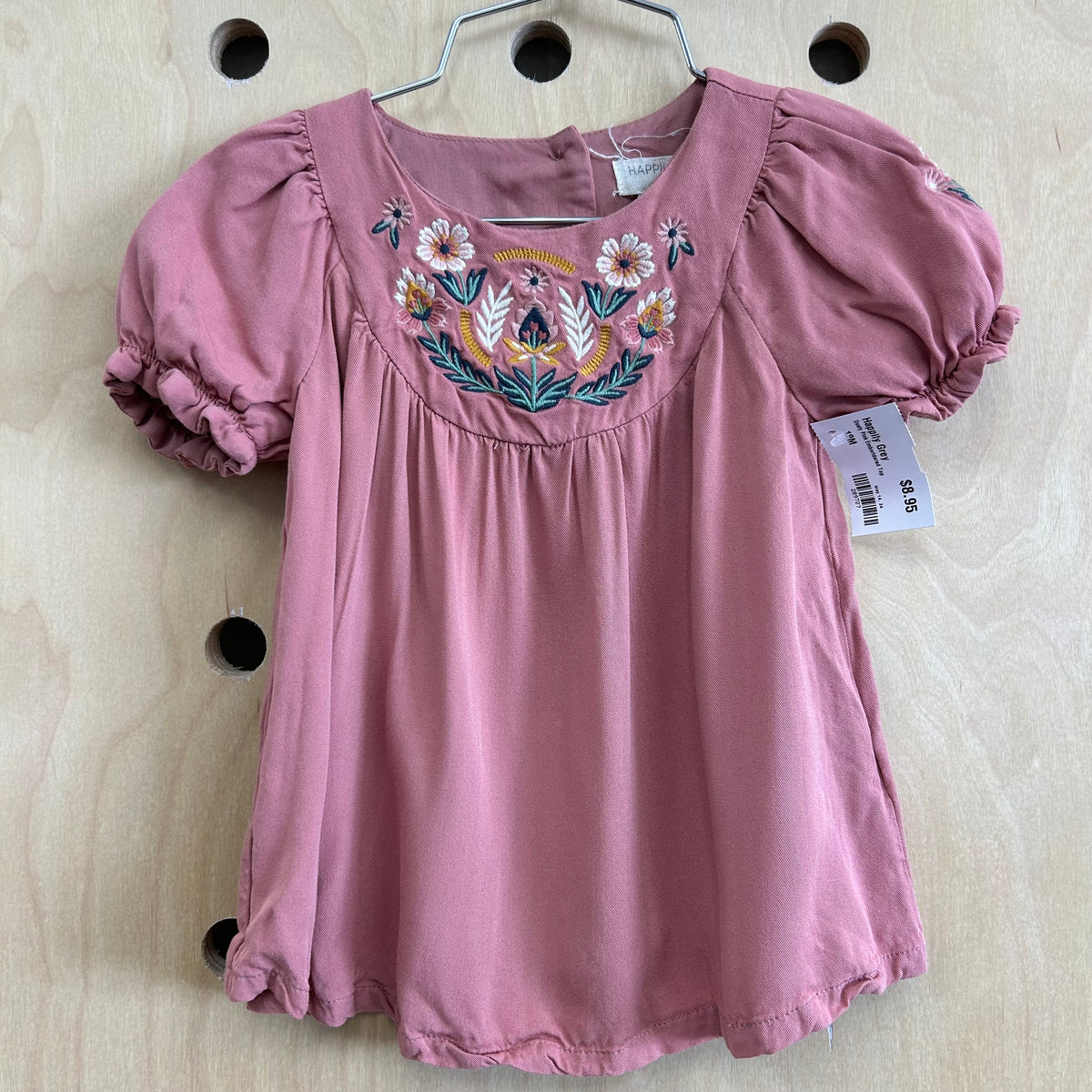 Dusty Pink Emboridered Top
