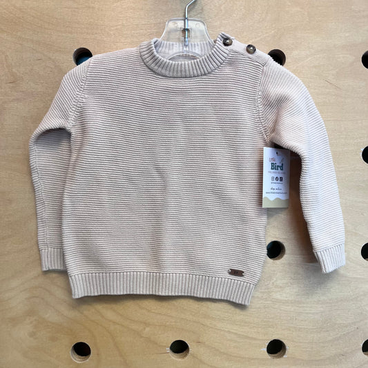 Beige Knit Turtle Neck Sweater