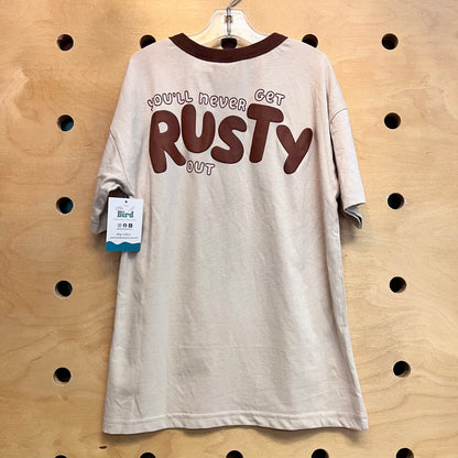 Beige Bluey Ringer Tee NEW!