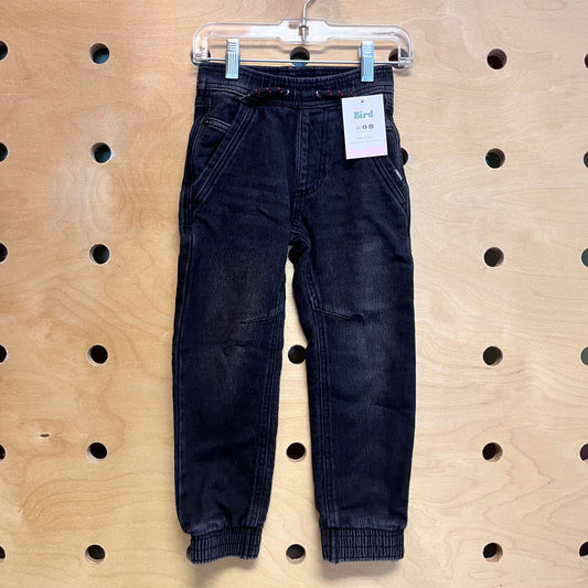 Black Denim Joggers