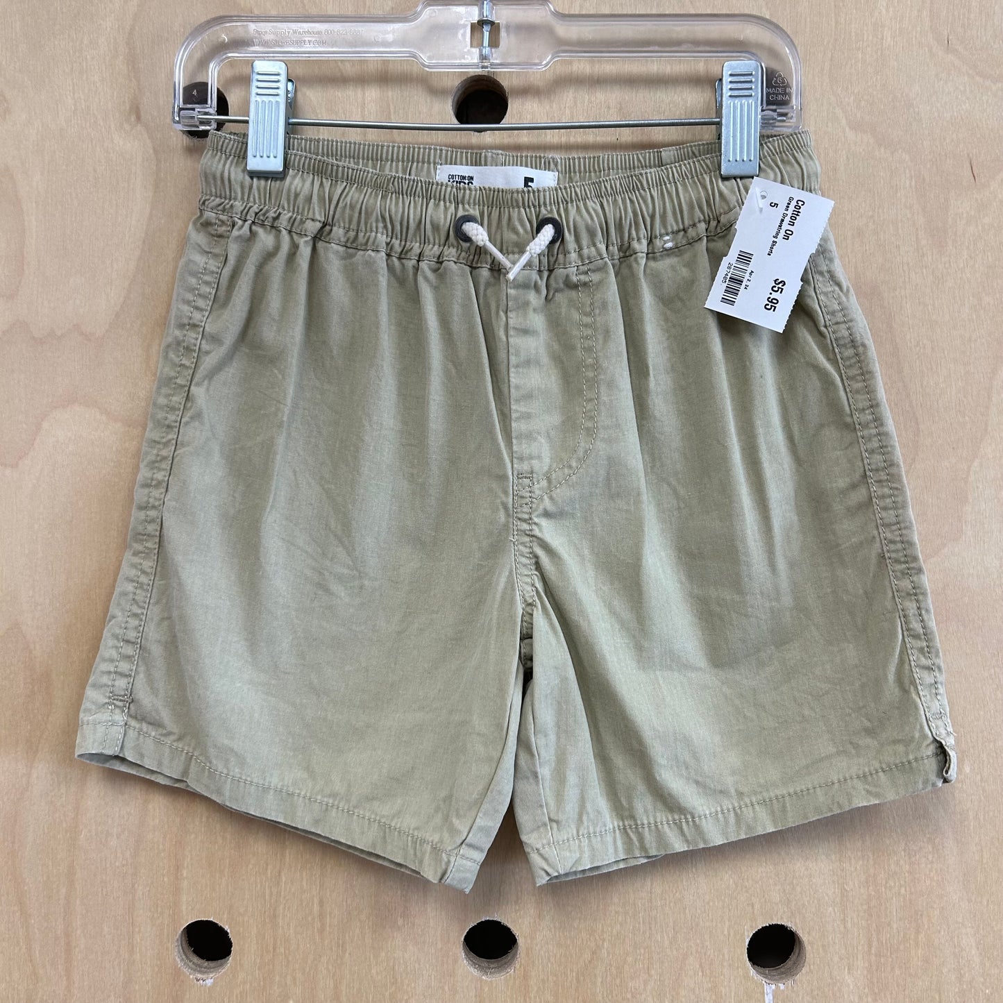 Green Drawstring Shorts