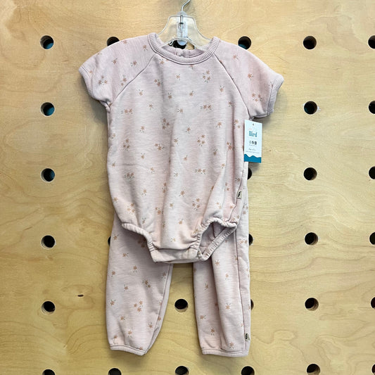 Organic Floral French Terry Outfit