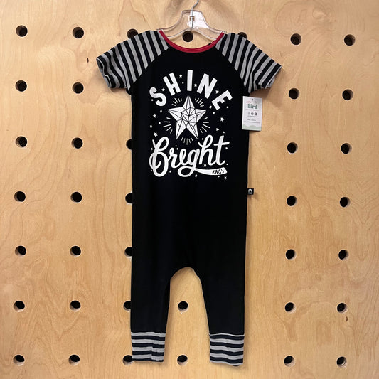 Black 'Shine Bright' Romper