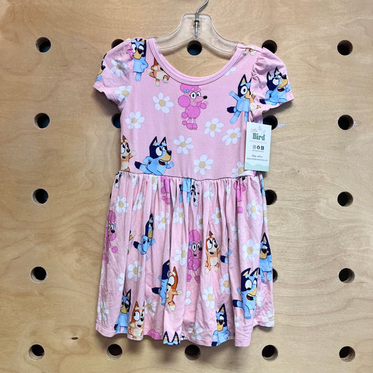 Pink Bamboo Bluey/Friends Dress