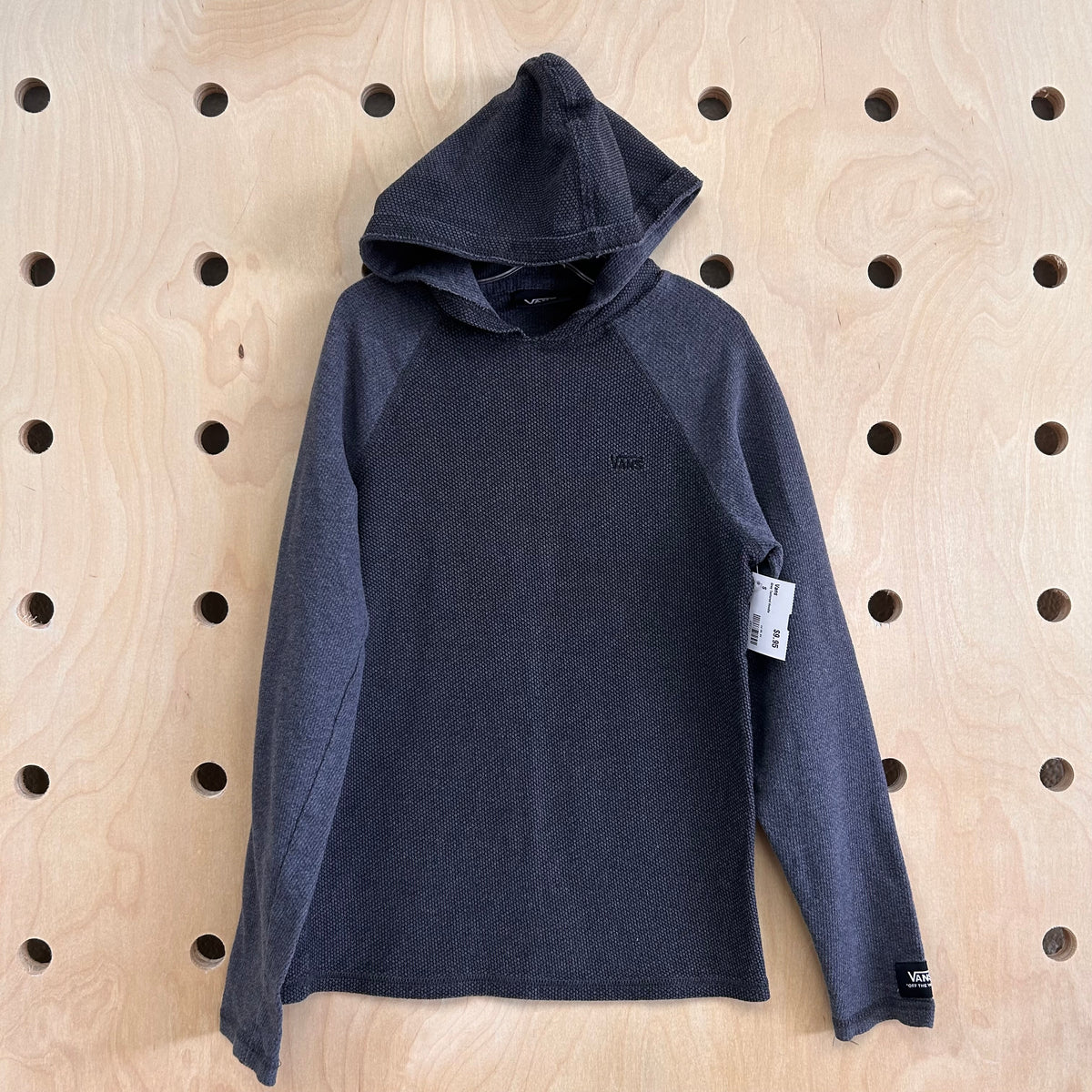 Grey Textured Hoodie