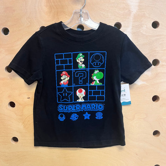 Black/Blue Super Mario Tee