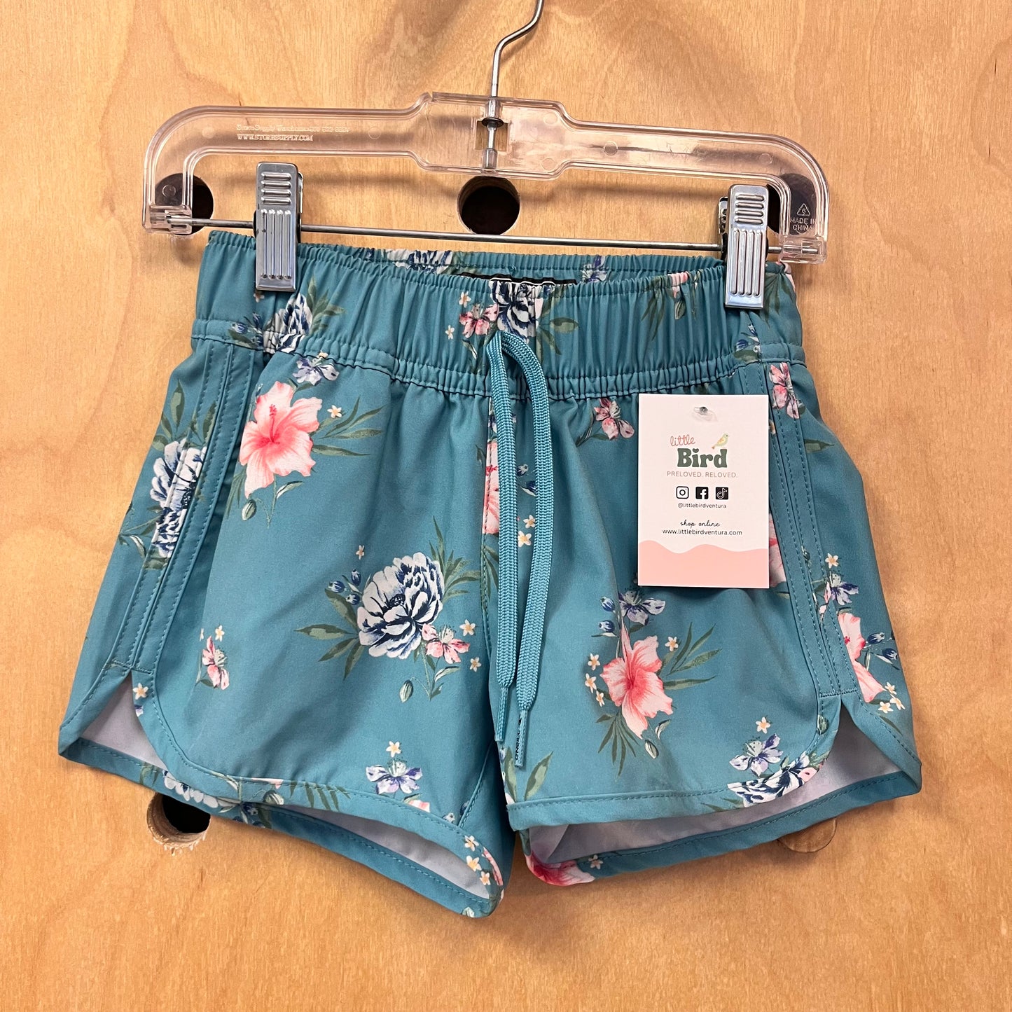 Teal Floral Hyperfreak Swim Shorts