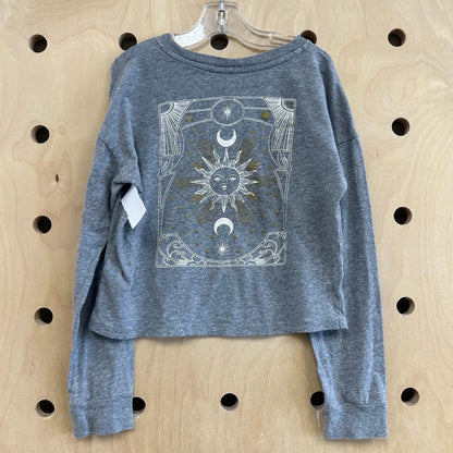 Grey Celestial Crop Top