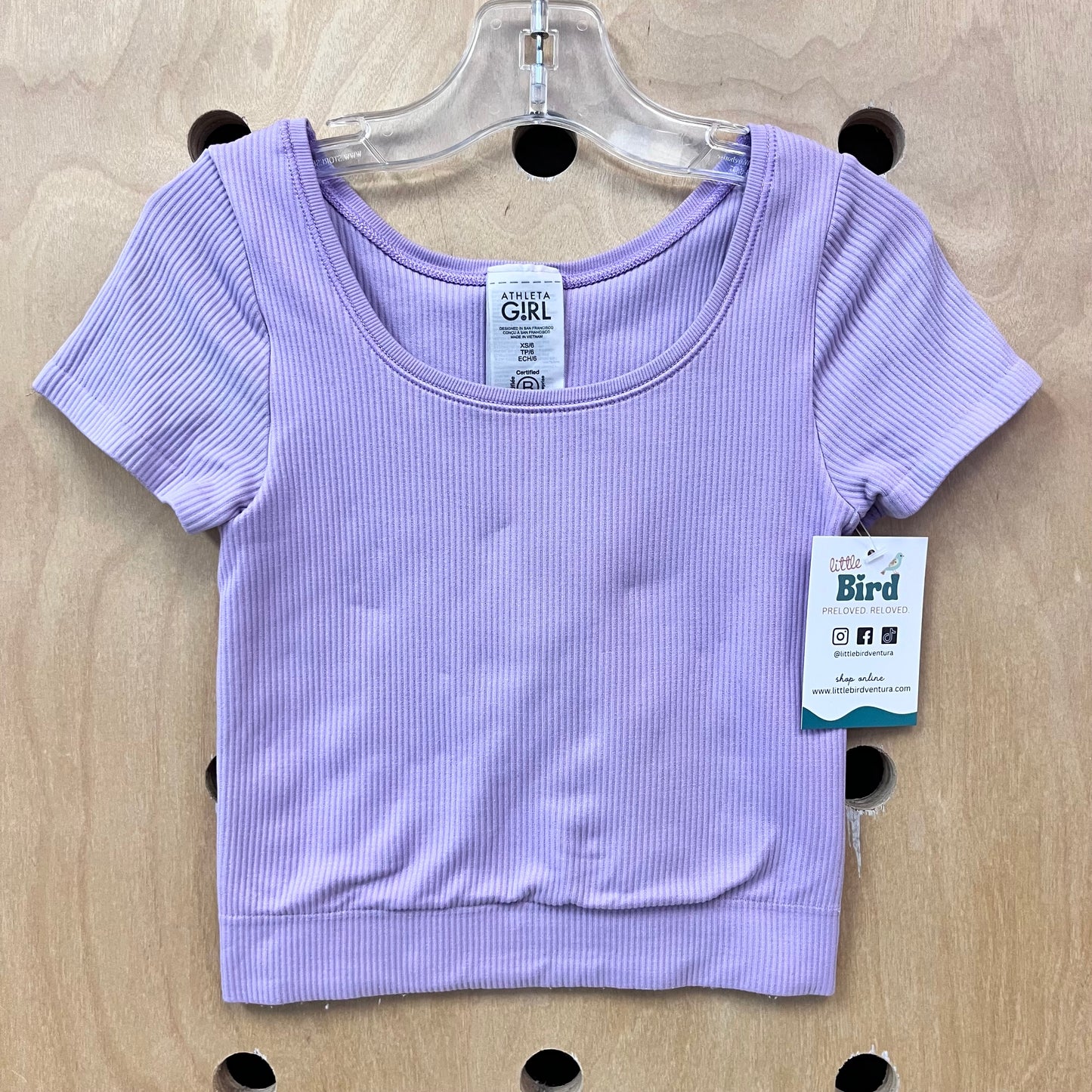 Lavender Ribbed Top