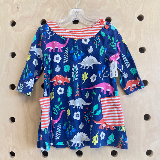 Blue Floral Dino Dress