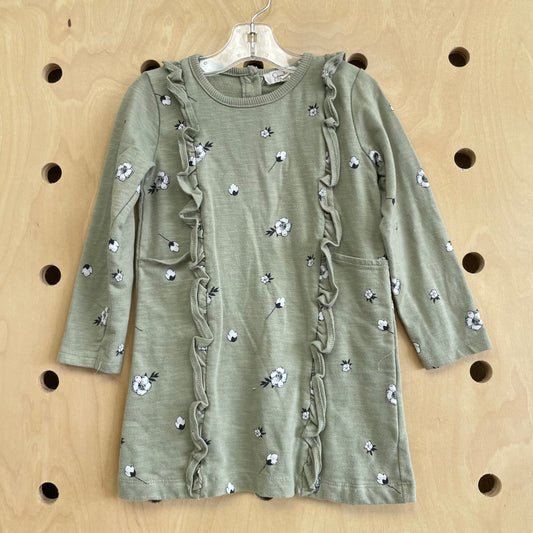 Sage Floral Dress