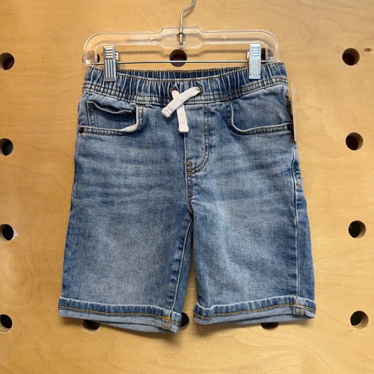 Denim Drawstring Shorts