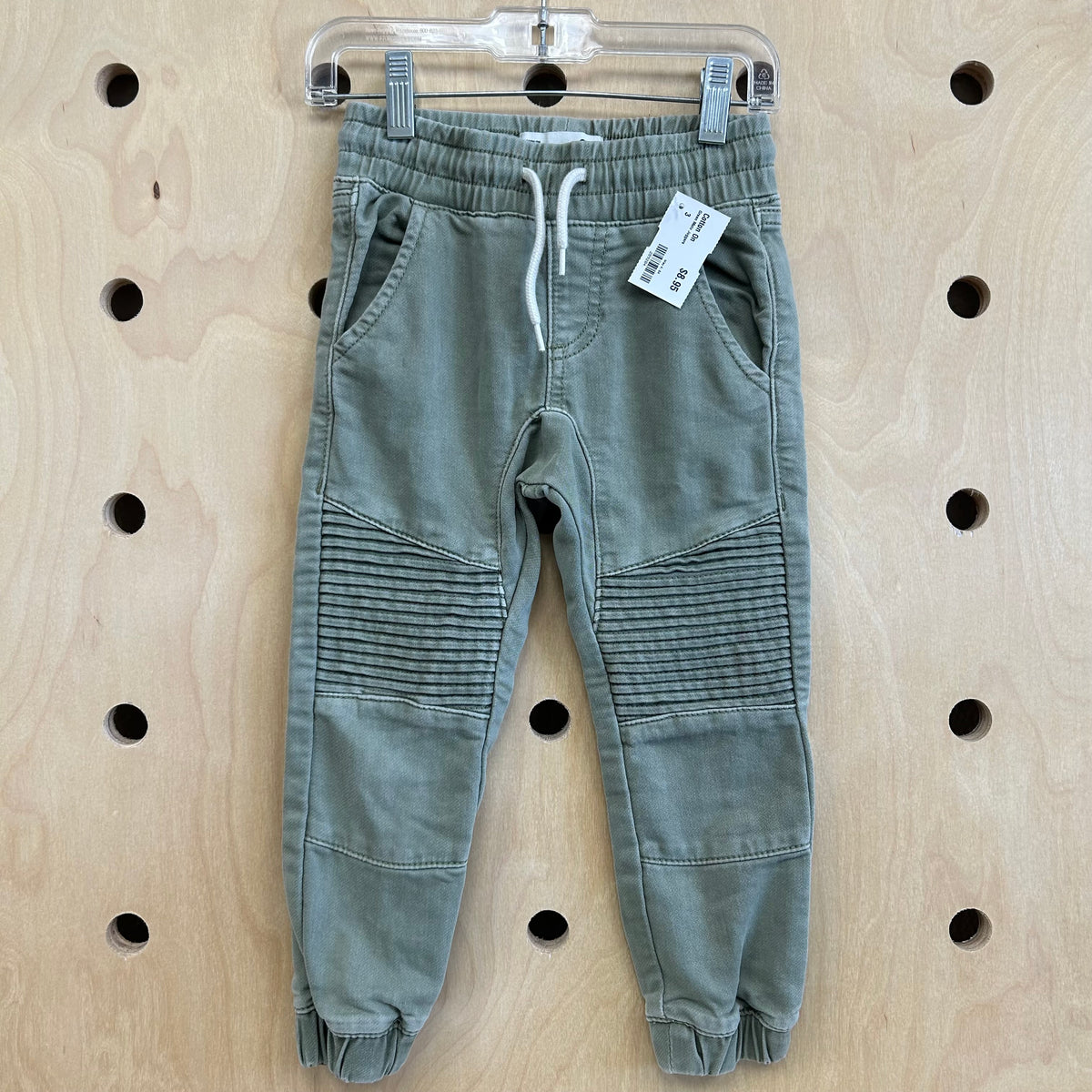 Green Moto Joggers