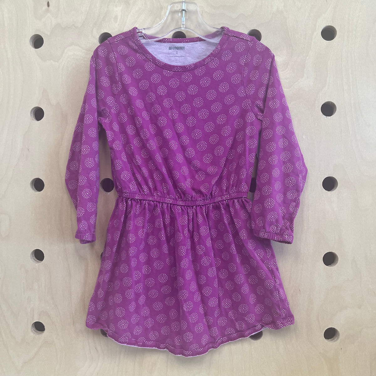 Raspberry Circles Dress