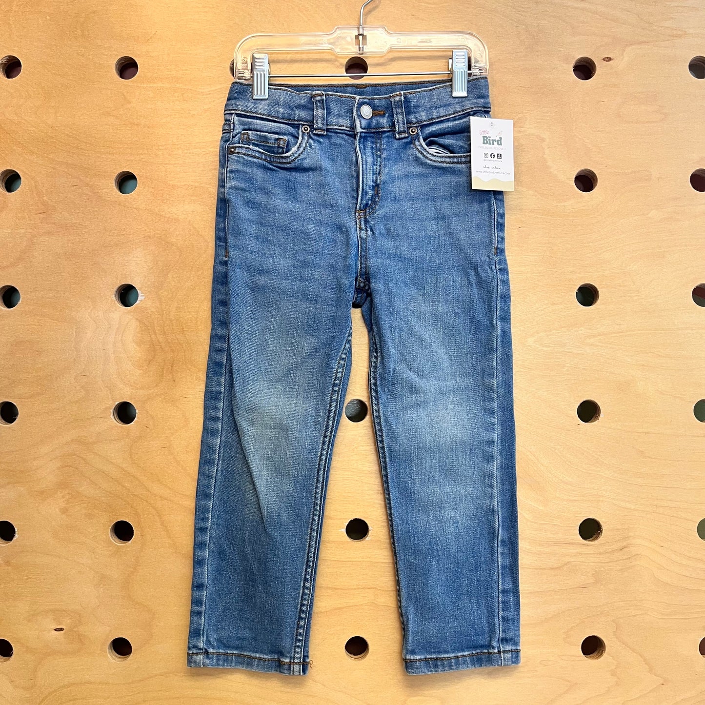 Light Wash Straight Leg Denim