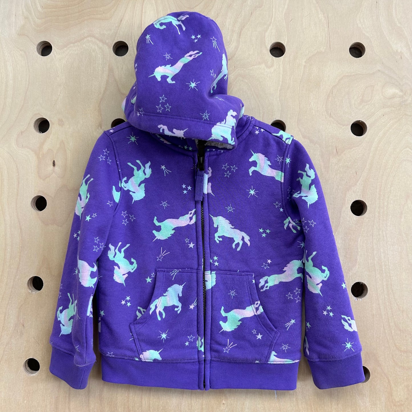 Purple Unicorn Zip Hoodie