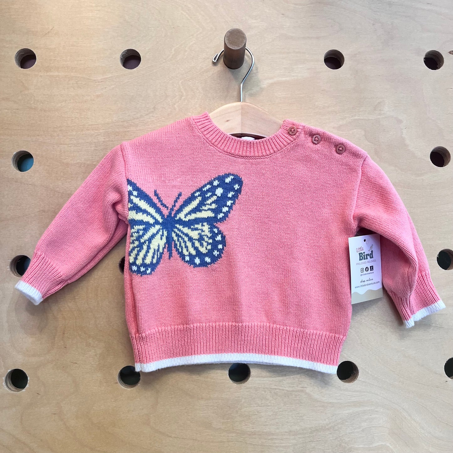 Orange Butterfly Sweater