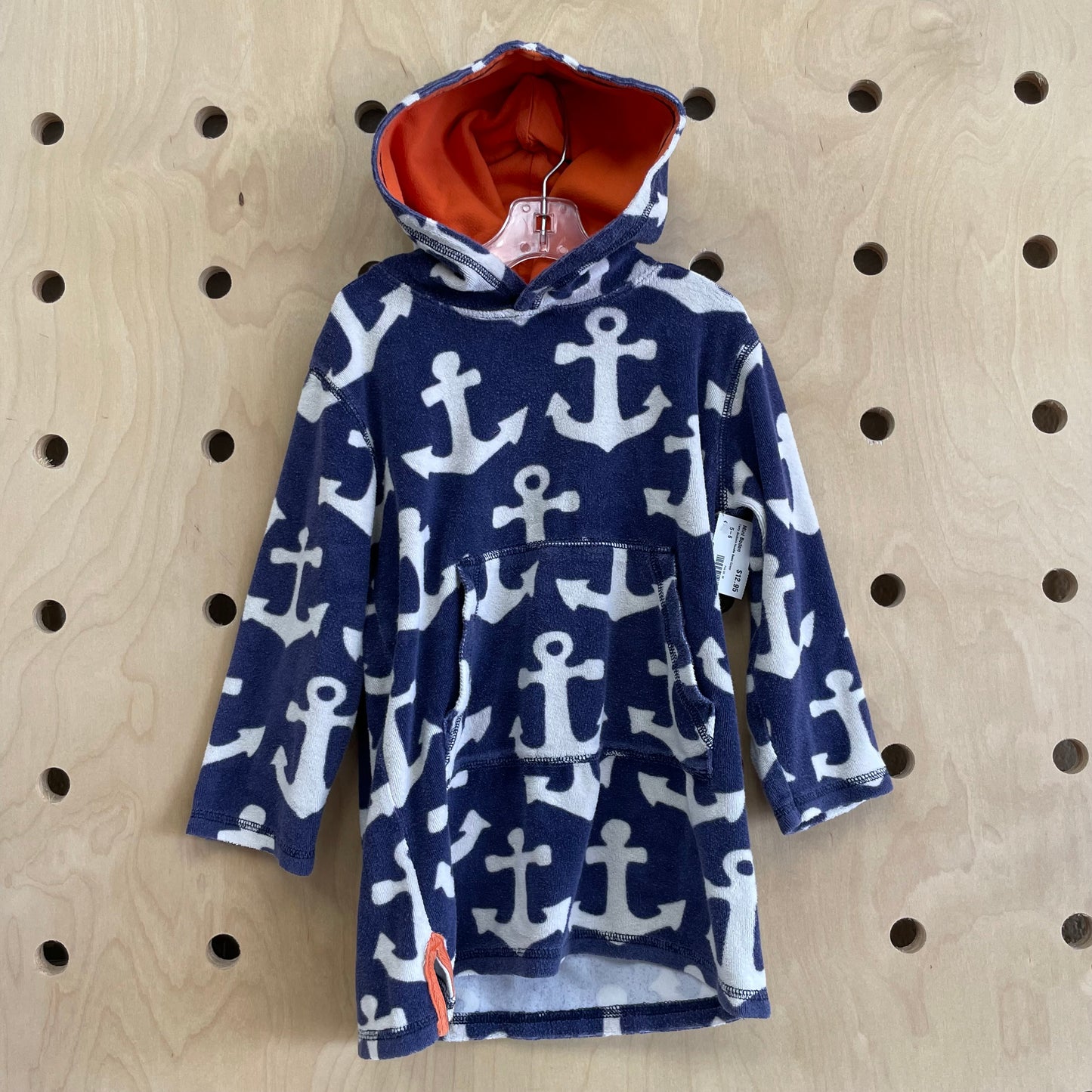 Terry Anchors Hoodie Swim Cover